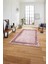 Dijital Sade Çerçeveli Vektörel Model Yıkanabilir Kaymaz Yolluk Mutfak Salon Halısı, Sade-97-Bordo, 2