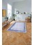 Dijital Sade Çerçeve Vektörel Model Yıkanabilir Kaymaz Yolluk Mutfak Salon Halısı, Sade-97-Lacivert, 4
