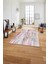 Dijital Baskılı Sade Motifli Yıkanabilir Kaymaz Yolluk Mutfak Salon Halısı, Sade-98-Pembe, 2