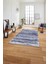 Dijital Sade Modern Geçişli Desen Yıkanabilir Kaymaz Yolluk Mutfak Salon Halısı, Sade-102-Lacivert, 2