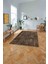 Dijital Sade Düz Renk Motifli Yıkanabilir Kaymaz Yolluk Mutfak Salon Halısı, Sade-100-Kahve, 4