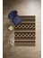 Dijital Baskılı Sade Kilim Motifli Yıkanabilir Kaymaz Yolluk Mutfak Salon Halısı, Sade-95-Kahve, 1