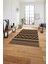 Dijital Baskılı Sade Kilim Motifli Yıkanabilir Kaymaz Yolluk Mutfak Salon Halısı, Sade-95-Kahve, 2