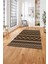 Dijital Baskılı Sade Kilim Motifli Yıkanabilir Kaymaz Yolluk Mutfak Salon Halısı, Sade-95-Kahve, 5