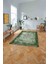 Dijital Sade Dikdörtgen Desenli Yıkanabilir Kaymaz Yolluk Mutfak Salon Halısı, Sade-103-Yeşil, 4
