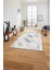 Dijital Baskılı Sade Modern Desenli Yıkanabilir Kaymaz Yolluk Mutfak Salon Halısı, Sade-104-Krem, 2