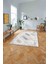 Dijital Baskılı Sade Modern Desenli Yıkanabilir Kaymaz Yolluk Mutfak Salon Halısı, Sade-104-Krem, 4
