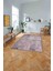 Dijital Baskılı Sade Geçişli Desen Yıkanabilir Kaymaz Yolluk Mutfak Salon Halısı, Sade-101-Pembe, 4