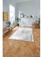 Dijital Sade Çerçeveli Akrilik Model Yıkanabilir Kaymaz Yolluk Mutfak Salon Halısı, Sade-86-Gri, 4