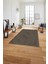 Dijital Baskılı Sade Modern Desenli Yıkanabilir Kaymaz Yolluk Mutfak Salon Halısı, Sade-104-Vizon, 2