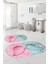 Dijital Yıkanabilir Renkli Kelebek Model Oval Banyo Paspası Klozet Takımı, Klozet-64-Renkli, 2