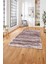 Dijital Sade Modern Geçişli Desen Yıkanabilir Kaymaz Yolluk Mutfak Salon Halısı, Sade-102-Bordo, 5