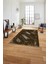 Dijital Baskılı Sade Modern Desenli Yıkanabilir Kaymaz Yolluk Mutfak Salon Halısı, Sade-104-Kahve, 2