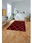 Dijital Sade Çizgili Dekoratif Model Yıkanabilir Kaymaz Yolluk Mutfak Salon Halısı, Sade-105-Bordo, 4