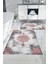 Dijital Baskılı Yıkanabilir Sade Vektörel Desenli Banyo Paspası Klozet Takımı, Klozet-95-Bordo, 1