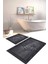Dijital Baskılı Yıkanabilir Kaymaz Ayak Baskılı Banyo Paspası Klozet Takımı, Klozet-51-Antrasit, 4