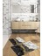 Dijital Baskılı Yıkanabilir Kaymaz Mermer Model Banyo Paspası Klozet Takımı, Klozet-55-Gri, 5
