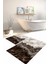 Dijital Baskılı Yıkanabilir Kaymaz Mermer Model Banyo Paspası Klozet Takımı, Klozet-55-Kahve, 4