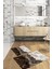 Dijital Baskılı Yıkanabilir Kaymaz Mermer Model Banyo Paspası Klozet Takımı, Klozet-55-Kahve, 5