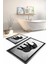 Dijital Baskılı Yıkanabilir Kaymaz Fil Figürlü Banyo Paspası Klozet Takımı, Klozet-58-Gri, 3