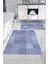 Dijital Baskılı Yıkanabilir Kaymaz Kilim Görünümlü Banyo Paspası Klozet Takımı, Klozet-88-Lila, 2