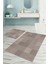 Dijital Baskılı Yıkanabilir Kaymaz Kilim Görünümlü Banyo Paspası Klozet Takımı, Klozet-88-Vizon, 4