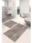 Dijital Baskılı Yıkanabilir Kaymaz Kilim Görünümlü Banyo Paspası Klozet Takımı, Klozet-88-Vizon, 5