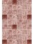 Baskılı Kaymaz Yıkanabilir Patchwork Etnik Desenli Üçlü Yatak Odası, Yo-Patchwork-28-Bordo, 2