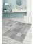 Dijital Baskılı Yıkanabilir Kaymaz Kilim Görünümlü Banyo Paspası Klozet Takımı, Klozet-88-Gri, 4