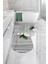 Dijital Baskılı Yıkanabilir Kaymaz Taş Desenli Oval Banyo Paspası Klozet Takımı, Klozet-68-Gri, 5