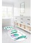 Dijital Baskılı Yıkanabilir Kaymaz Kaktüs Model Oval Banyo Paspası Klozet Takımı, Klozet-76-Beyaz, 1