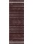 Baskılı Kaymaz Yıkanabilir Iskandinav Zigzag Desenli Üçlü Yatak Odası, Yo-Iskandinav-52-Bordo, 3