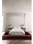 Dijital Baskılı Kaymaz Yıkanabilir Çerçeveli Modern Sade Üçlü Yatak Odası,Yo-Çerçeveli-71-Bordo, 1