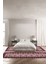 Baskılı Kaymaz Yıkanabilir Çerçeveli Modern Sade Üçlü Yatak Odası,Yo-Çerçevelı-115-Bordo, 1