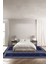 Baskılı Kaymaz Yıkanabilir Çerçeveli Kenar Motif Modern Üçlü Yatak Odası,Yo-Çerçevelı-129-Lacıvert, 1