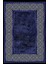 Baskılı Kaymaz Yıkanabilir Çerçeveli Kenar Motif Modern Üçlü Yatak Odası,Yo-Çerçevelı-129-Lacıvert, 2