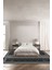 Baskılı Kaymaz Yıkanabilir Çerçeveli Kenar Motif Modern Üçlü Yatak Odası,Yo-Çerçevelı-129-Antrasıt, 1