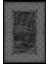 Baskılı Kaymaz Yıkanabilir Çerçeveli Kenar Motif Modern Üçlü Yatak Odası,Yo-Çerçevelı-129-Antrasıt, 2