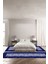 Baskılı Kaymaz Yıkanabilir Mermer Kenar Çizgi Detaylı Üçlü Yatak Odası, Yo-Mermer-36-Lacivert, 1