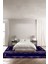 Dijital Baskılı Kaymaz Yıkanabilir Mermer Çerçeve Desenli Üçlü Yatak Odası, Yo-Mermer-31-Lacivert, 1