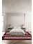 Baskılı Kaymaz Yıkanabilir Mermer Kenar Çizgi Detaylı Üçlü Yatak Odası, Yo-Mermer-36-Bordo, 1