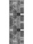 Baskılı Kaymaz Yıkanabilir Patchwork Çiçekli Modern Üçlü Yatak Odası, Yo-Patchwork-22-Gri, 3