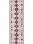 Baskılı Kaymaz Yıkanabilir Iskandinav Kilim Görünümlü Üçlü Yatak Odası, Yo-Iskandinav-35-Pembe, 3