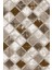 Dijital Baskılı Kaymaz Yıkanabilir Modern Zigzag Desenli Üçlü Yatak Odası, Yo-Modern-126-Kahve, 2