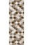 Dijital Baskılı Kaymaz Yıkanabilir Modern Zigzag Desenli Üçlü Yatak Odası, Yo-Modern-126-Kahve, 3