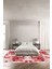 Dijital Baskılı Kaymaz Yıkanabilir Modern Rengarenk Modelli Üçlü Yatak Odası, Yo-Modern-154-Kırmızı, 1