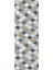 Dijital Baskılı Kaymaz Yıkanabilir Modern Zigzag Desenli Üçlü Yatak Odası, Yo-Modern-126-Lacivert, 3