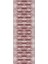 Dijital Kaymaz Yıkanabilir Modern Kesik Zigzag Desenli Üçlü Yatak Odası, Yo-Modern-205-Bordo, 3