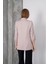 Kadın Violet Blazer Ceket, Astarlı Kol Katlamalı Oversize Ceket 2