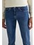 Erkek Extra Slim Fit Jean Pantolon - Mavi 4